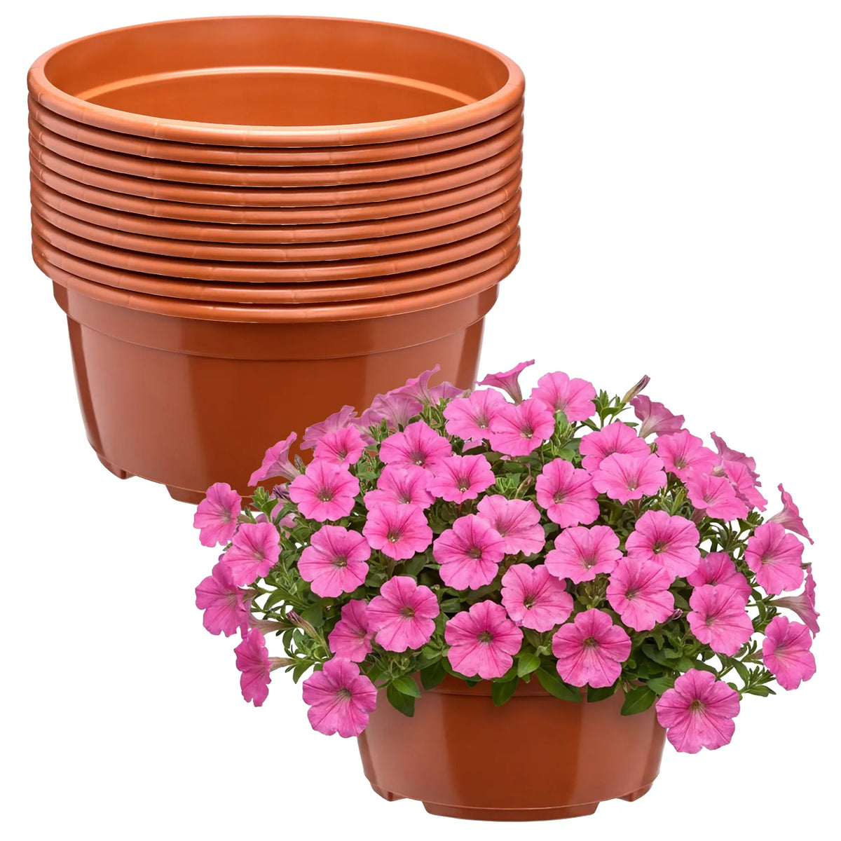 #Größe_Ø 19 x 9,5 cm (2,2L)#Set_10 Töpfe#Farbe_Terrakotta