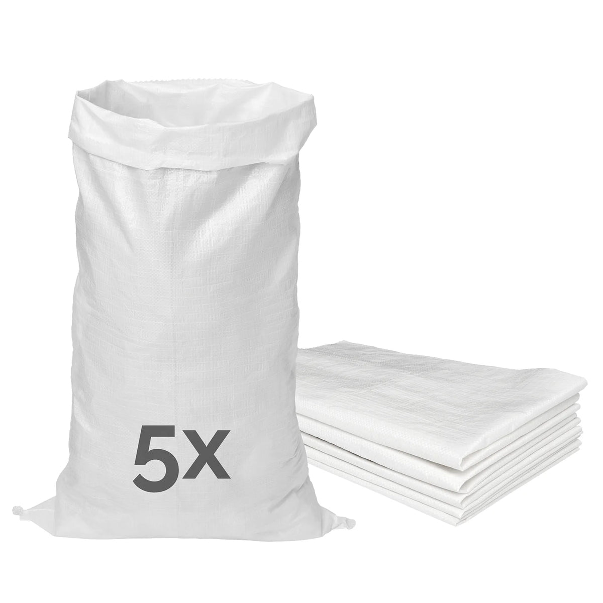 #Farbe_Weiß#Größe_105 x 65 cm#Set_5 Säcke
