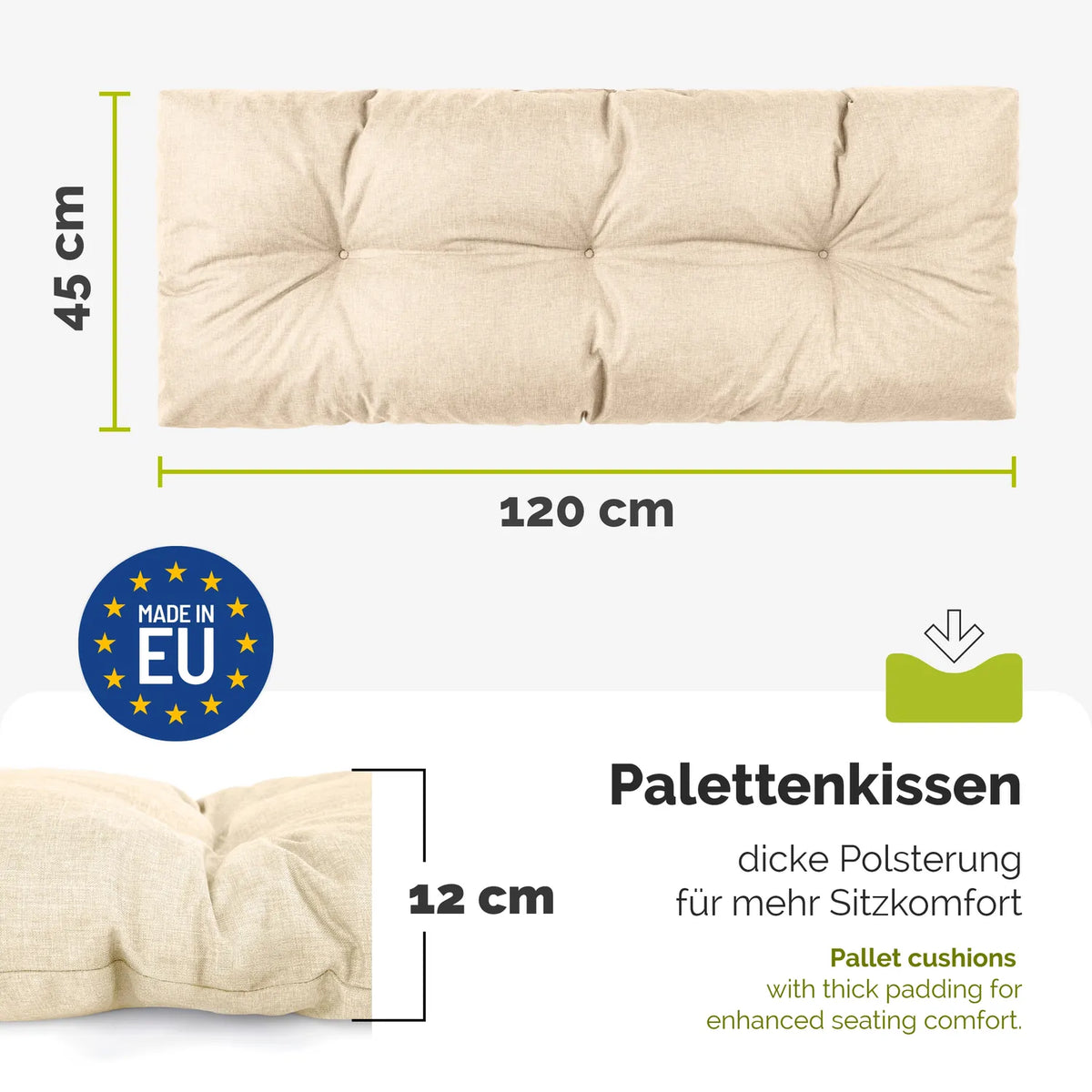 #Farbe_Cappuccino#Kissenart_Rückenkissen