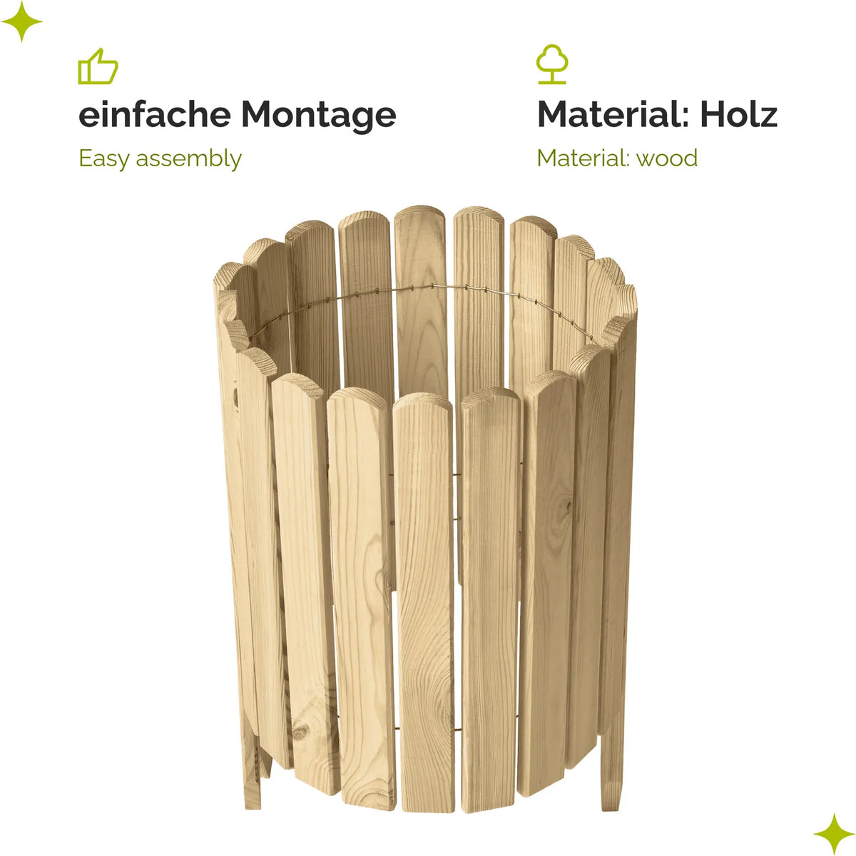 #Farbe_Natural (nicht imprägniert)#Höhe_40 cm