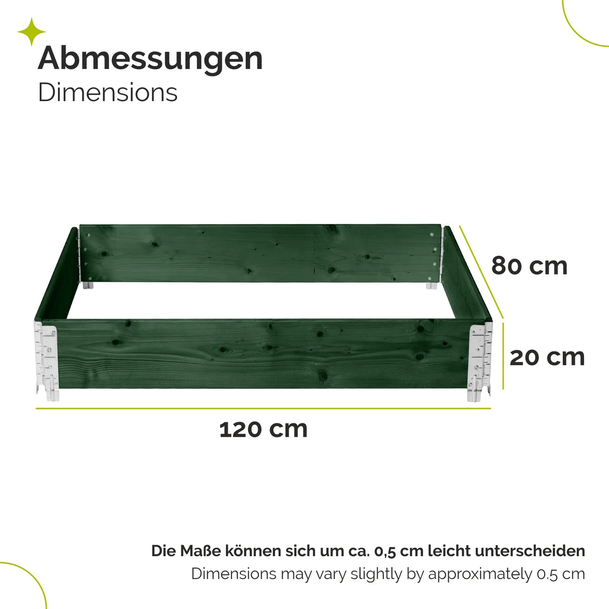 #Farbe_Grün#Größe_120x80x20 cm