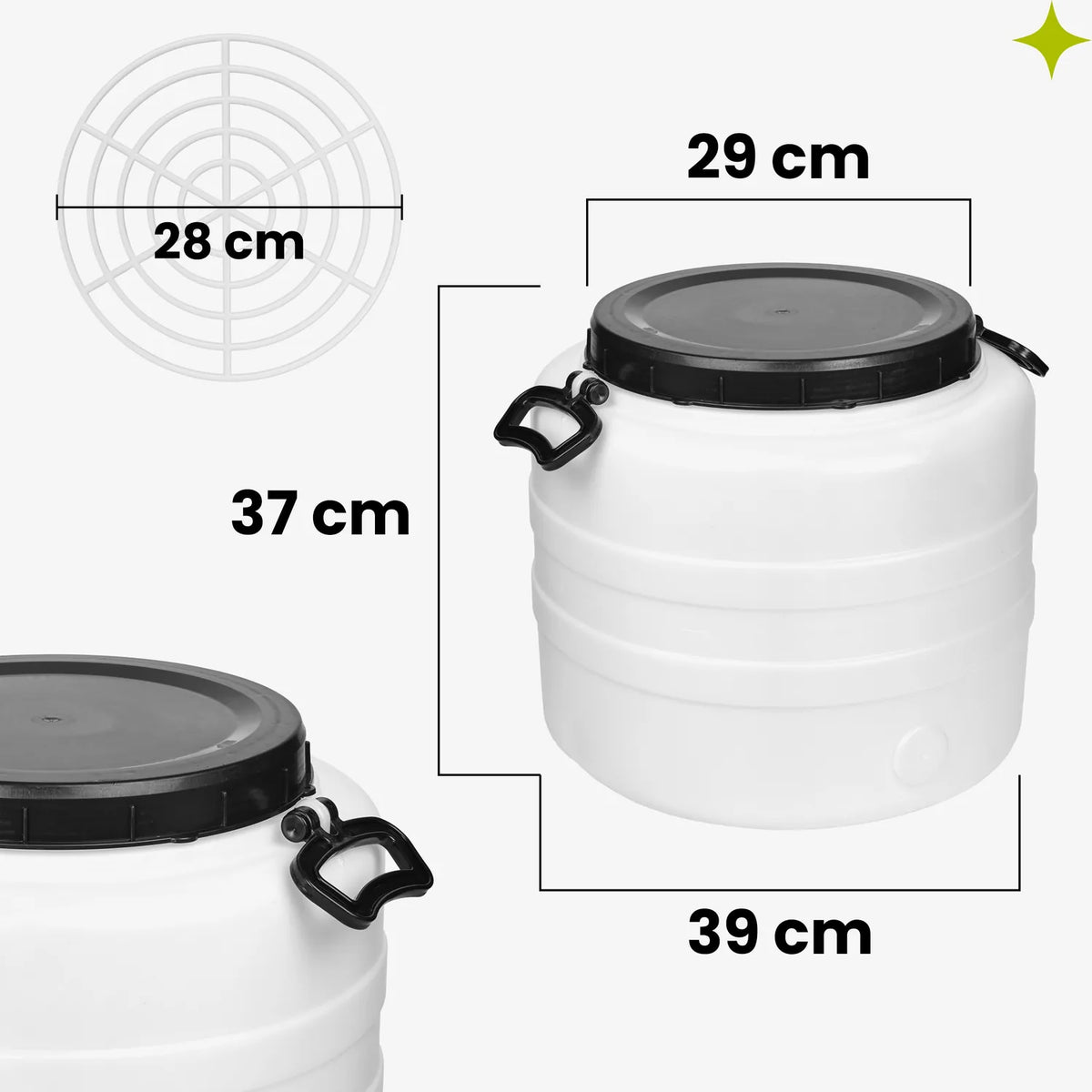 #Kapazität_30 L (mit Pressring)