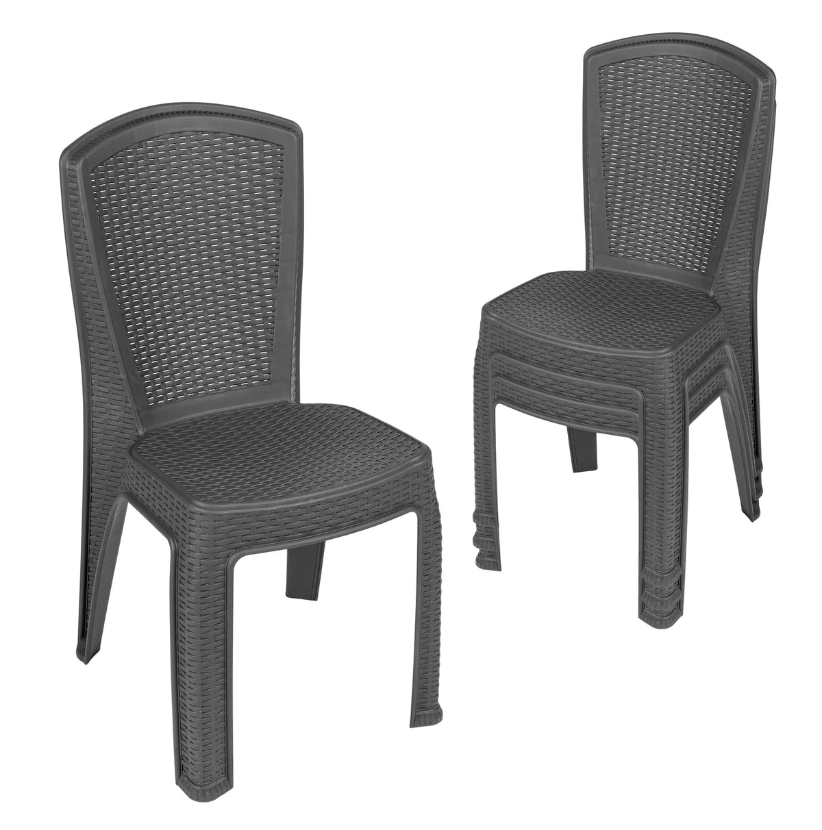 #Farbe_Anthrazit#Set_4 Stühle