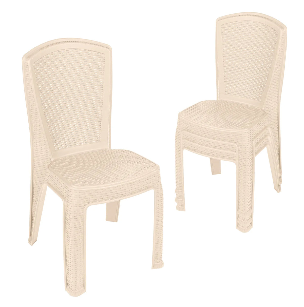 #Farbe_Beige#Set_4 Stühle