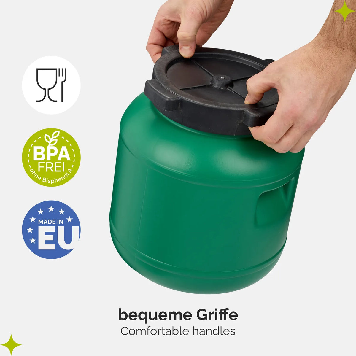 #Farbe_Grün#Kapazität_10 L