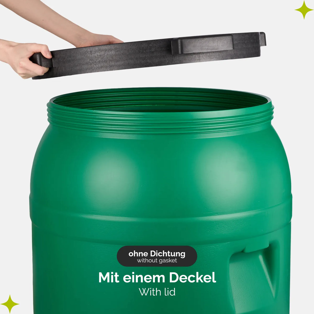#Farbe_Grün#Kapazität_220 L