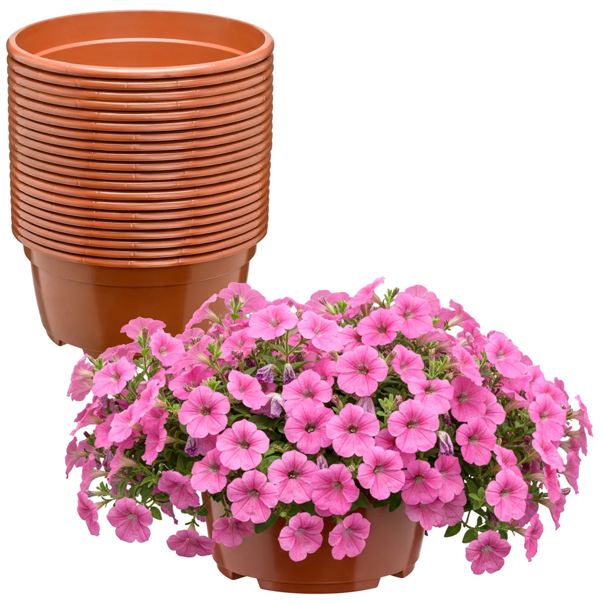 #Größe_Ø21 x 10,5 cm (3L)#Set_20 Töpfe#Farbe_Terrakotta