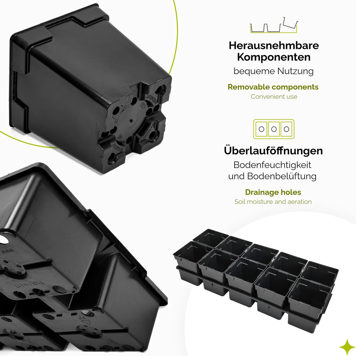 #Größe_Transporttray mit 10 x 1L Töpfen
