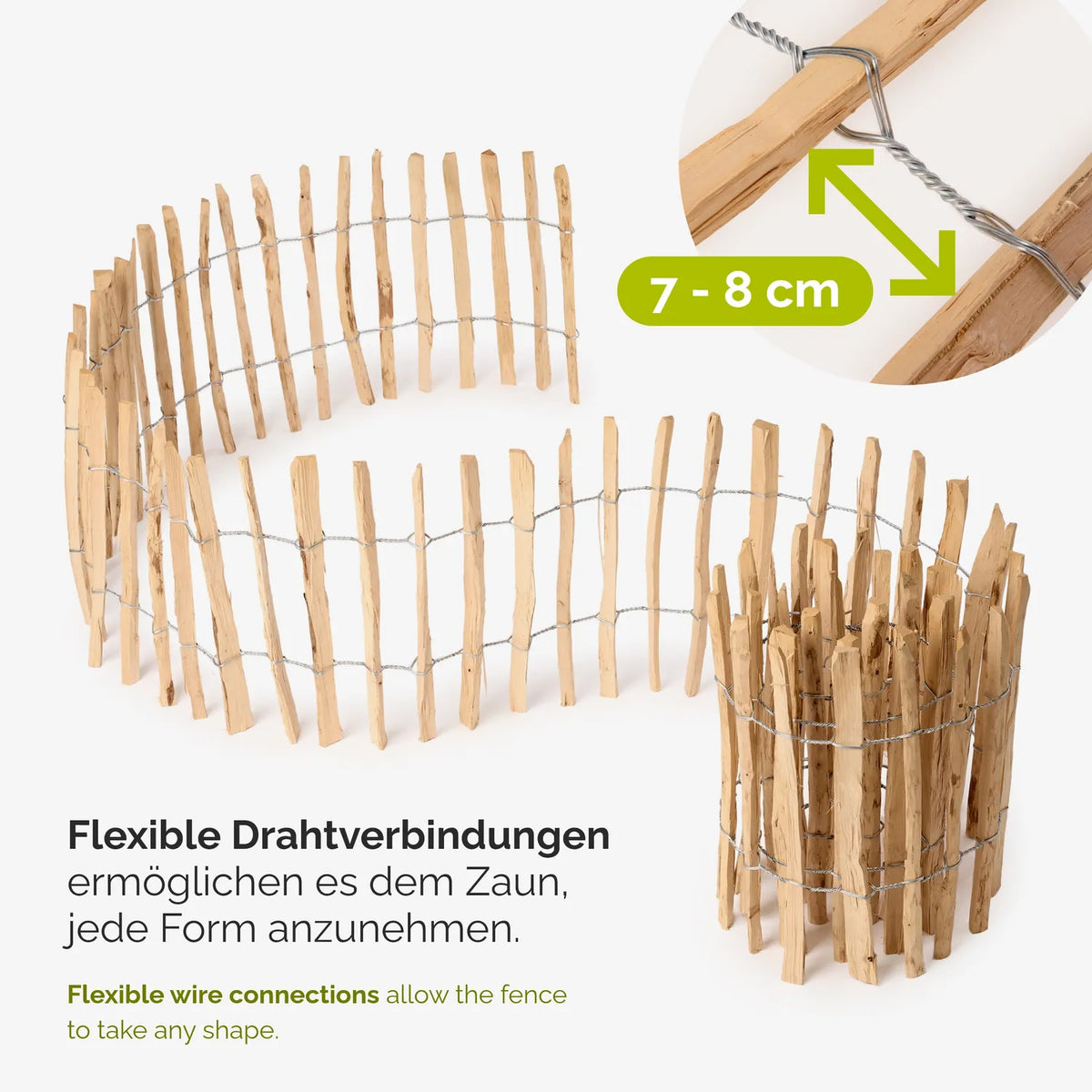 #Farbe_Natural (Elementabstand 7-8 cm)#Größe_60 cm x 5m