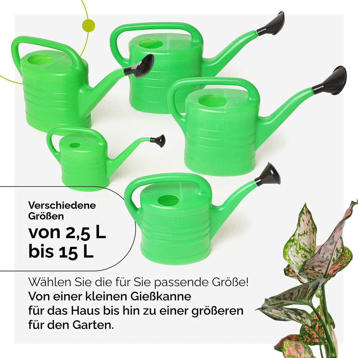 Gießkanne Gartengießkanne für Außenbereich Kunststoff Gießkanne GD-0044