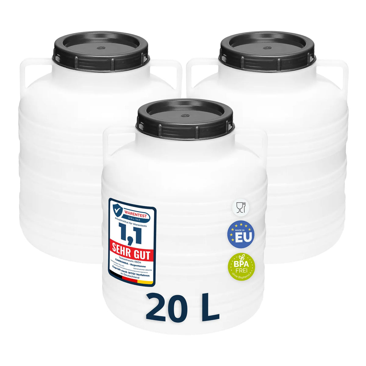 #Farbe_Weiß#Set_3 Fässer