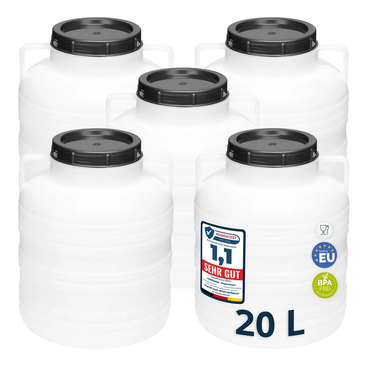 #Farbe_Weiß#Set_5 Fässer