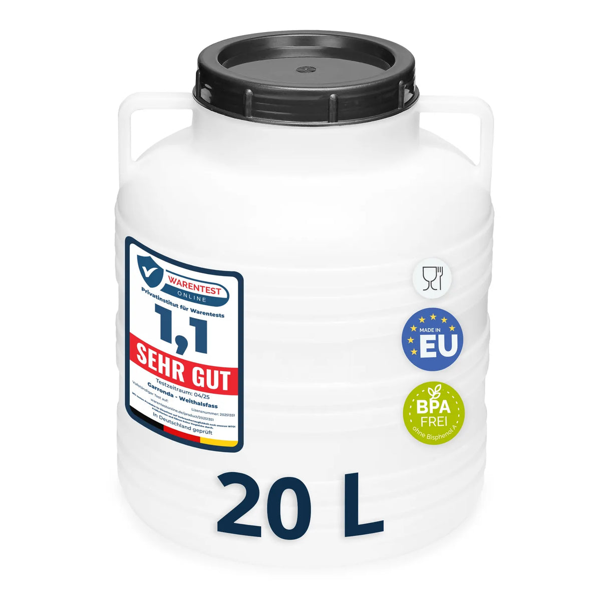 #Farbe_Weiß#Kapazität_20 L