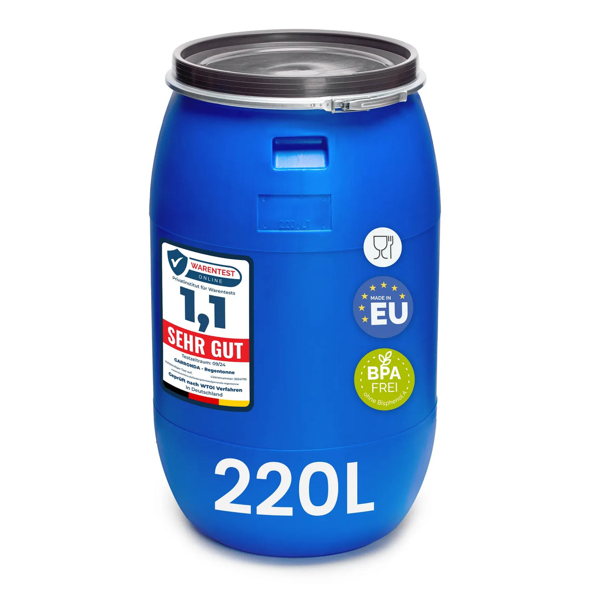 #Farbe_Blau#Kapazität_220 L
