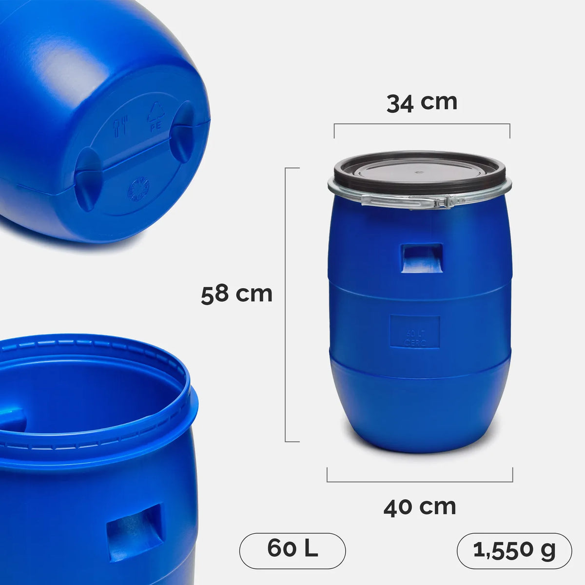 #Farbe_Blau#Kapazität_60 L