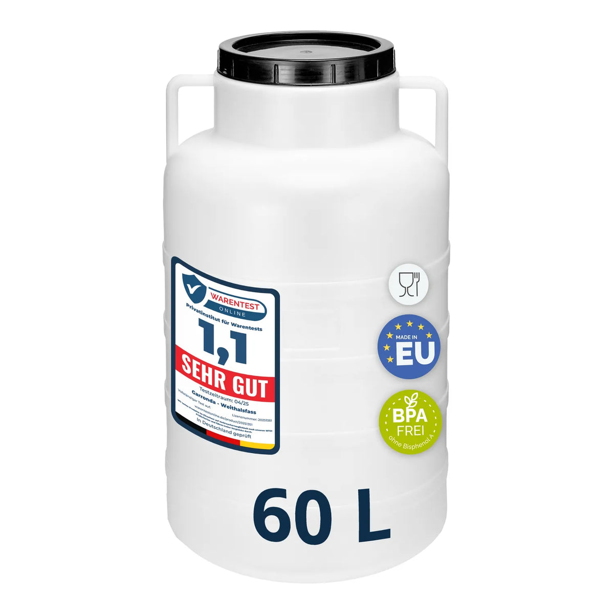 #Farbe_Weiß#Kapazität_60 L Twist-Off