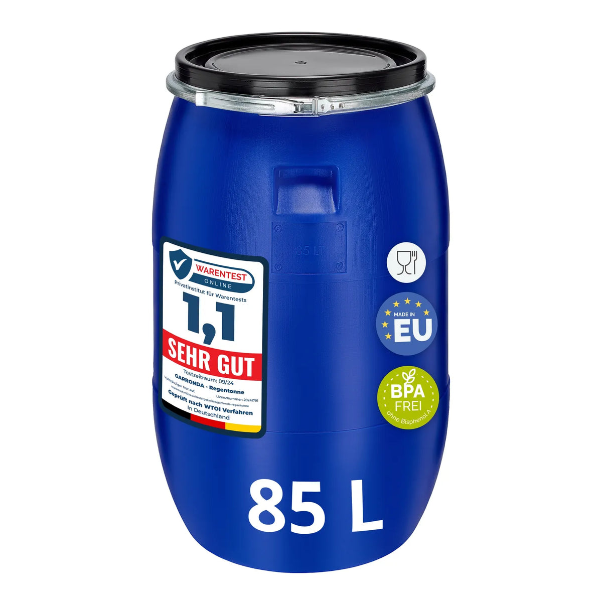 #Farbe_Blau#Kapazität_85 L