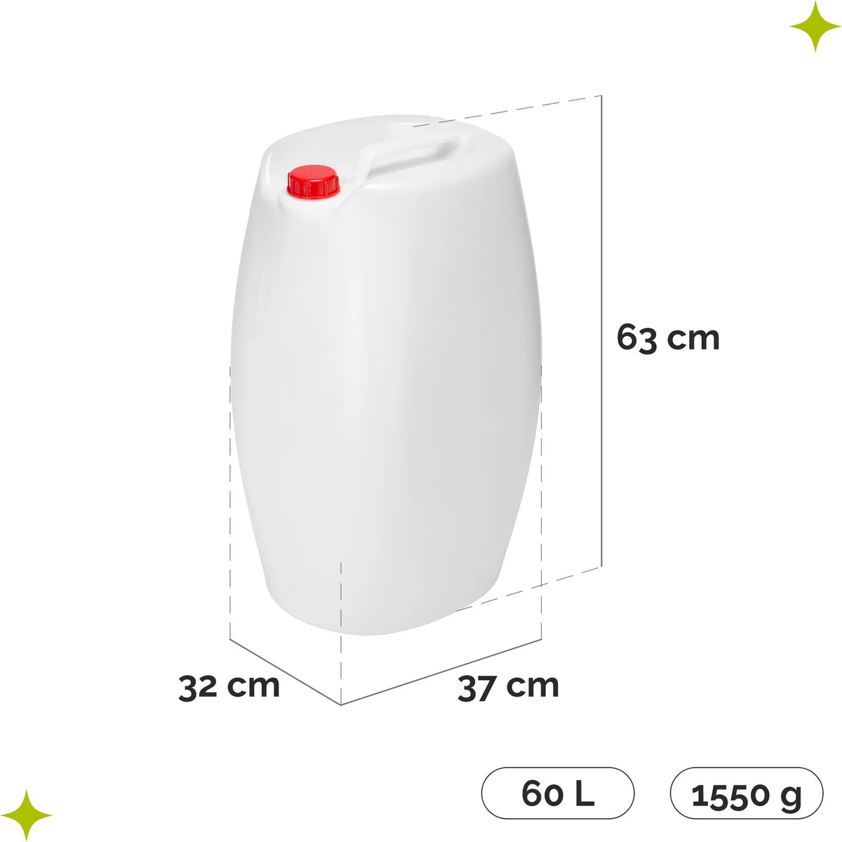 #Farbe_Weiß#Kapazität_60 Liter