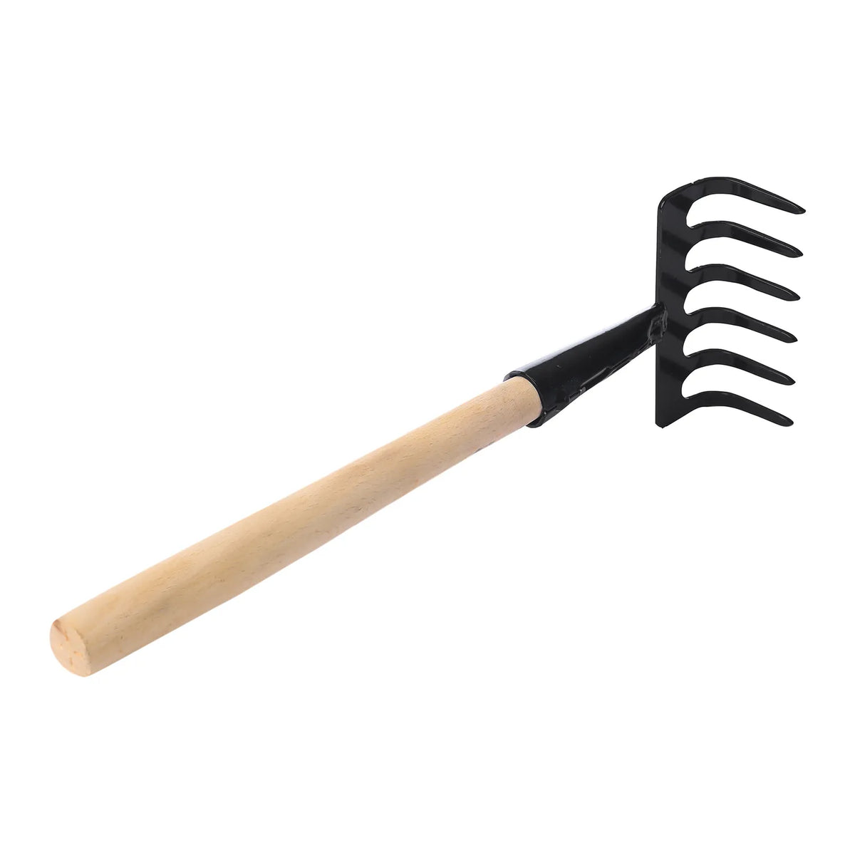 Kleine Handharke 6 Zähne für den Garten Kleine Harke aus Metall Blumenrechen Mini Harke GD-0003